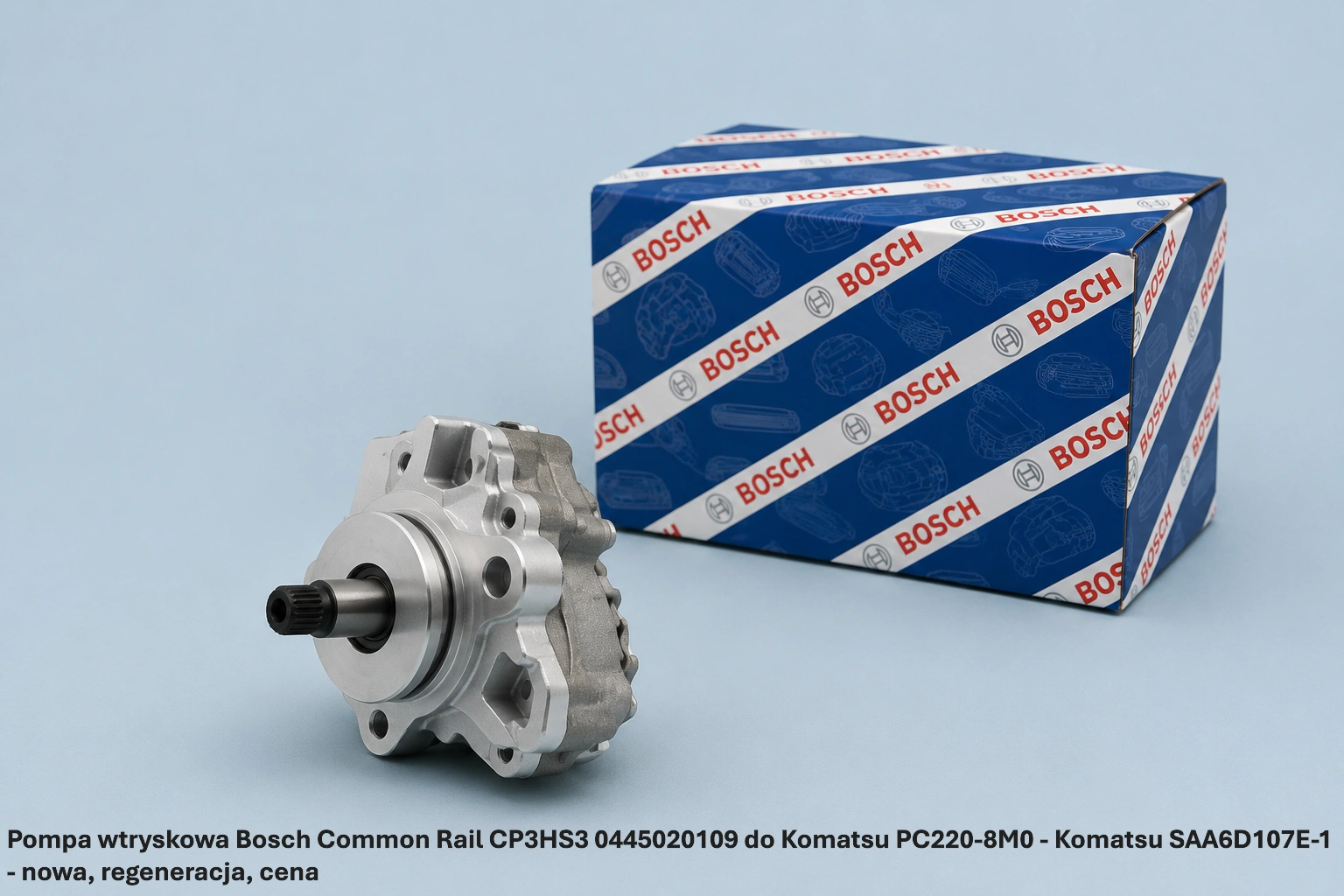 Pompa wtryskowa Bosch Common Rail CP3HS3 0445020109 do Komatsu PC220-8M0 - Komatsu SAA6D107E-1 Pompa wtryskowa Bosch Common Rail CP3HS3 0445020109 do Komatsu PC220-8M0 - Komatsu SAA6D107E-1 - nowa, regeneracja, cena