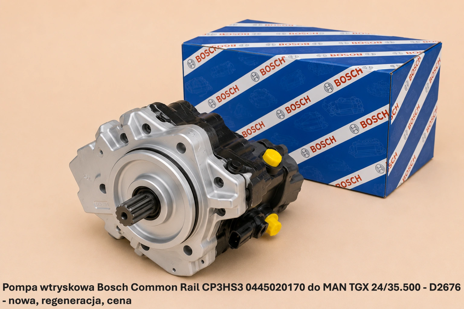 Pompa wtryskowa Bosch Common Rail CP3HS3 0445020170 do MAN TGX 24/35.500 - D2676 - nowa, regeneracja, cena