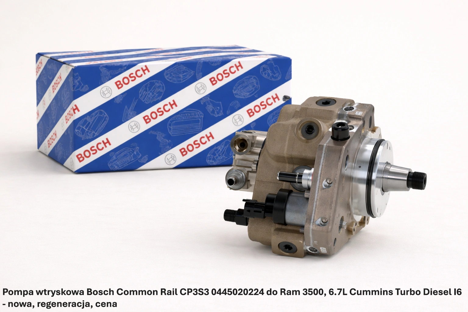 Pompa wtryskowa Bosch Common Rail CP3S3 0445020224 do Ram 3500, 6.7L Cummins Turbo Diesel I6 - nowa, regeneracja, cena