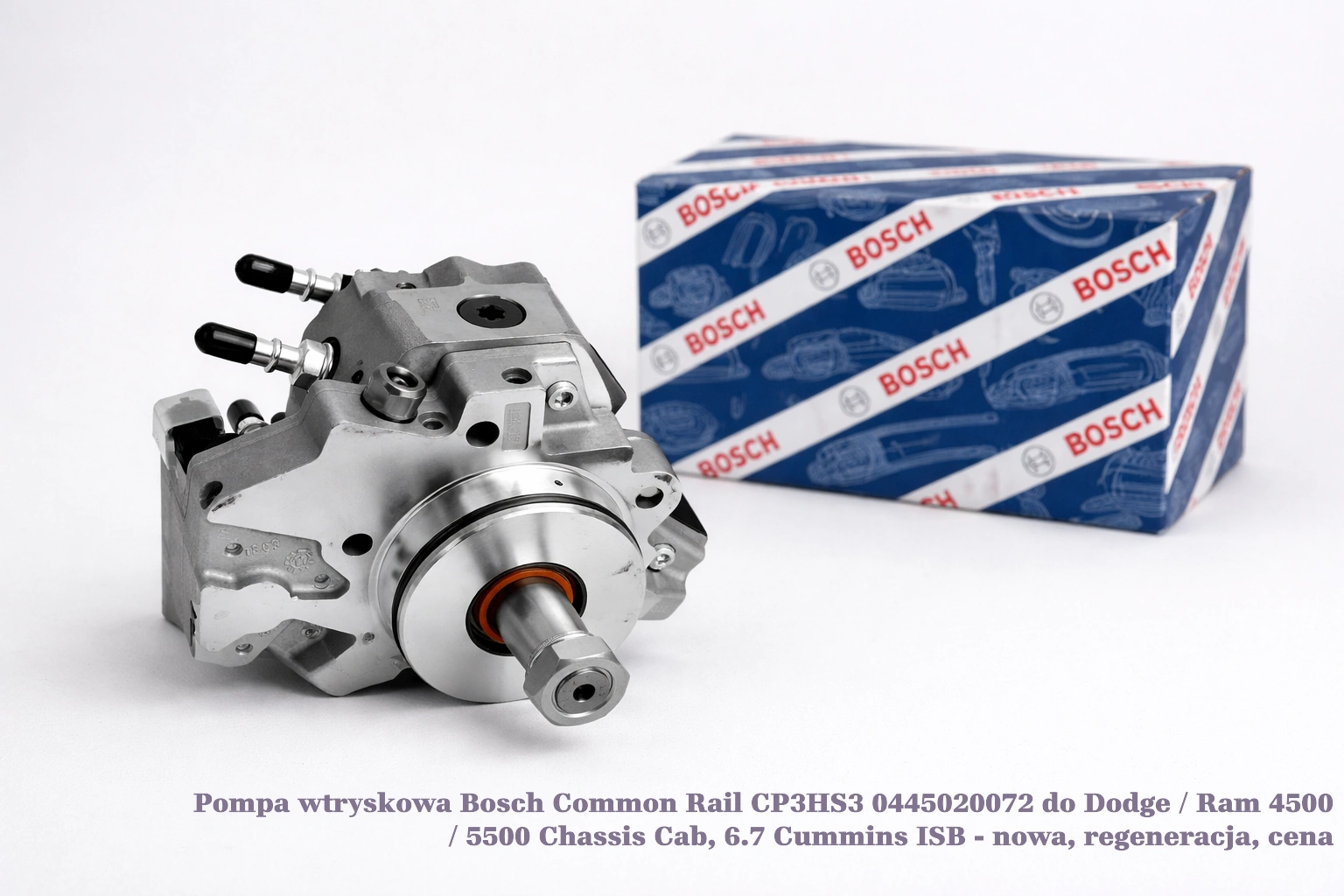 Pompa wtryskowa Bosch Common Rail CP3HS3 0445020072 do Dodge / Ram 4500 / 5500 Chassis Cab, 6.7 Cummins ISB - nowa, regeneracja, cena