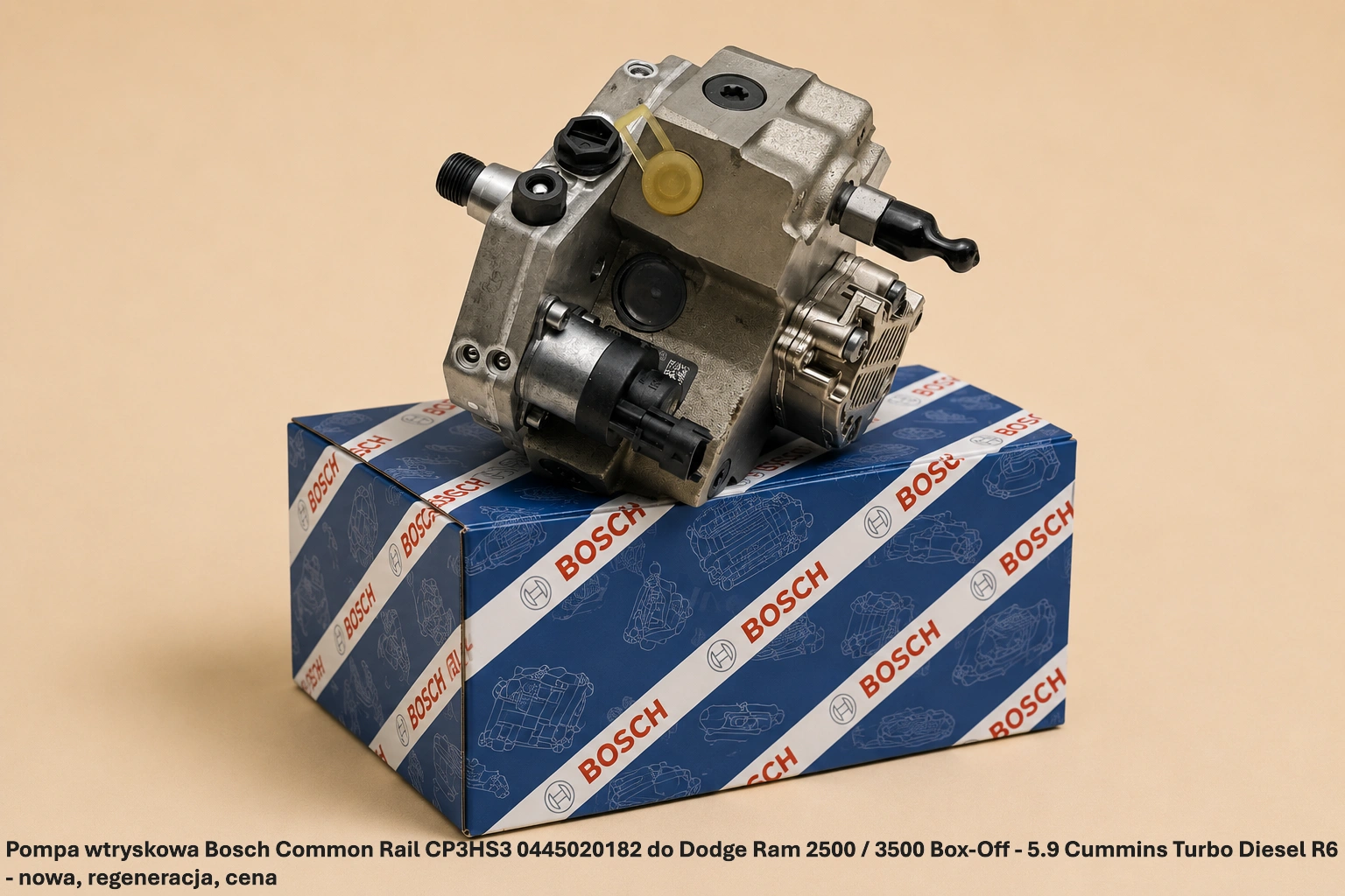 Pompa wtryskowa Bosch Common Rail CP3HS3 0445020182 do Dodge Ram 2500 / 3500 Box-Off - 5.9 Cummins Turbo Diesel R6 - nowa, regeneracja, cena