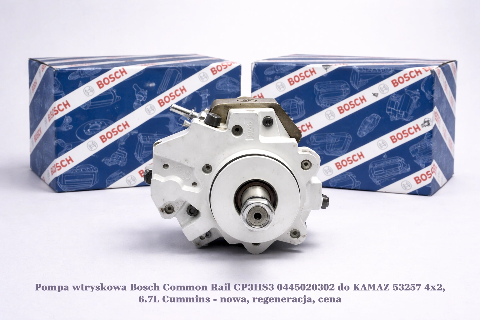 Pompa wtryskowa Bosch Common Rail CP3HS3 0445020302 do KAMAZ 53257 4x2, 6.7L Cummins Pompa wtryskowa Bosch Common Rail CP3HS3 0445020302 do KAMAZ 53257 4x2, 6.7L Cummins - nowa, regeneracja, cena