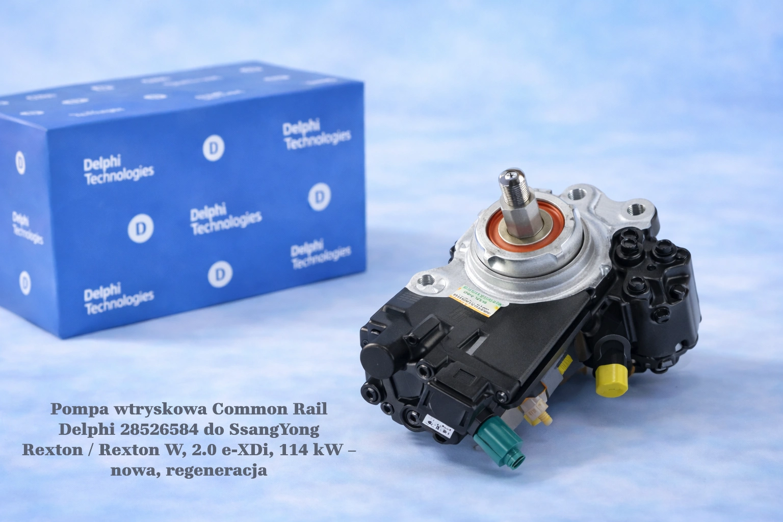 Pompa wtryskowa Common Rail Delphi 28526584 do SsangYong Rexton / Rexton W, 2.0 e-XDi, 114 kW – nowa, regeneracja