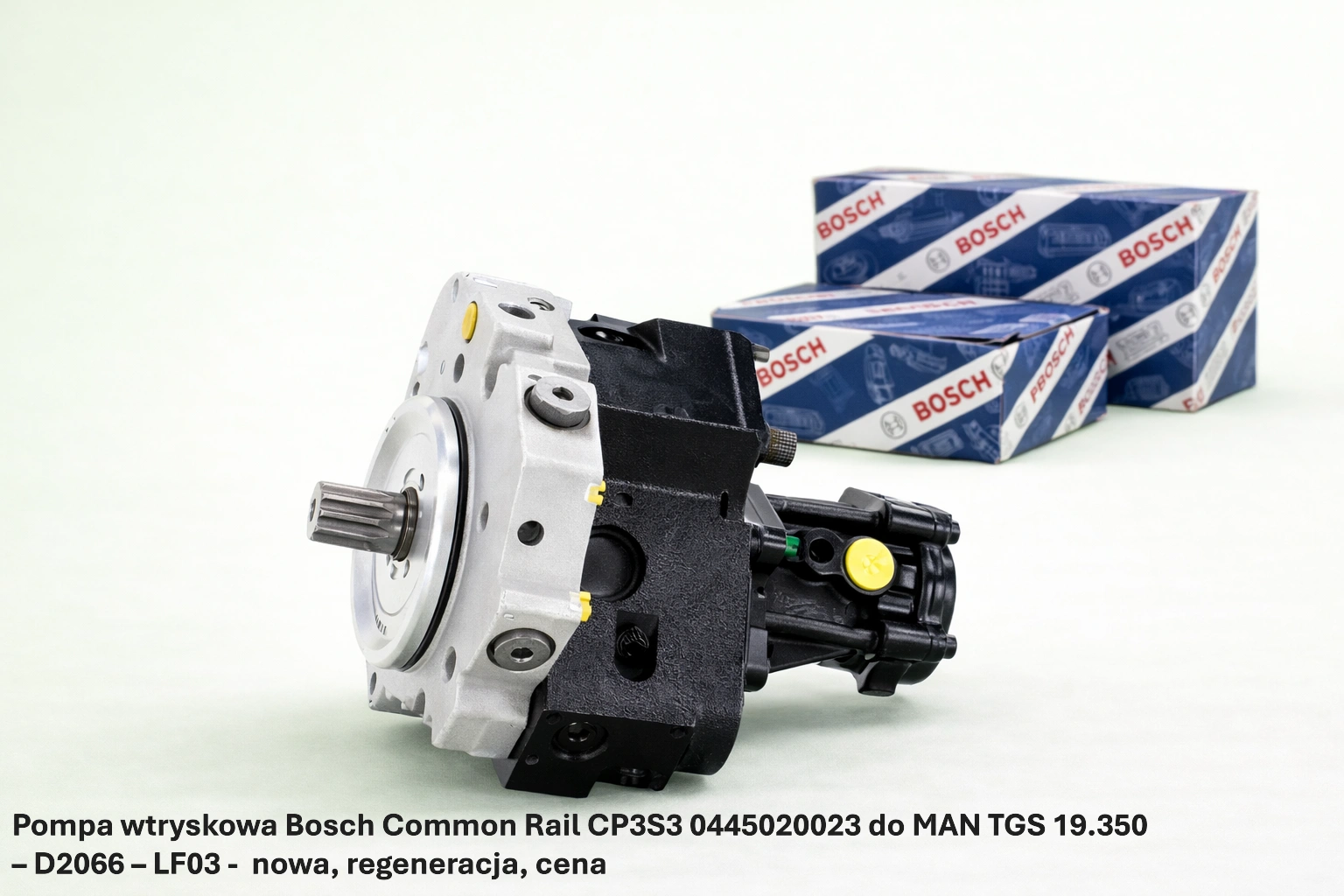 Pompa wtryskowa Bosch Common Rail CP3S3 0445020023 do MAN TGS 19.350– D2066 – LF03 Pompa wtryskowa Bosch Common Rail CP3S3 0445020023 do MAN TGS 19.350– D2066 – LF03 -nowa, regeneracja, cena