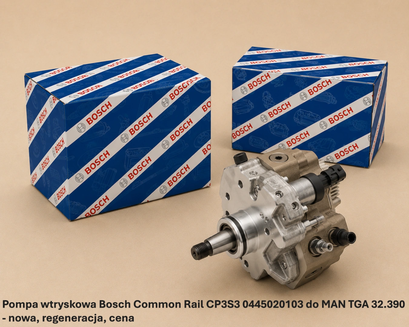 Pompa wtryskowa Bosch Common Rail CP3S3 0445020103 do MAN TGA 32.390 Pompa wtryskowa Bosch Common Rail CP3S3 0445020103 do MAN TGA 32.390 - nowa, regeneracja, cena