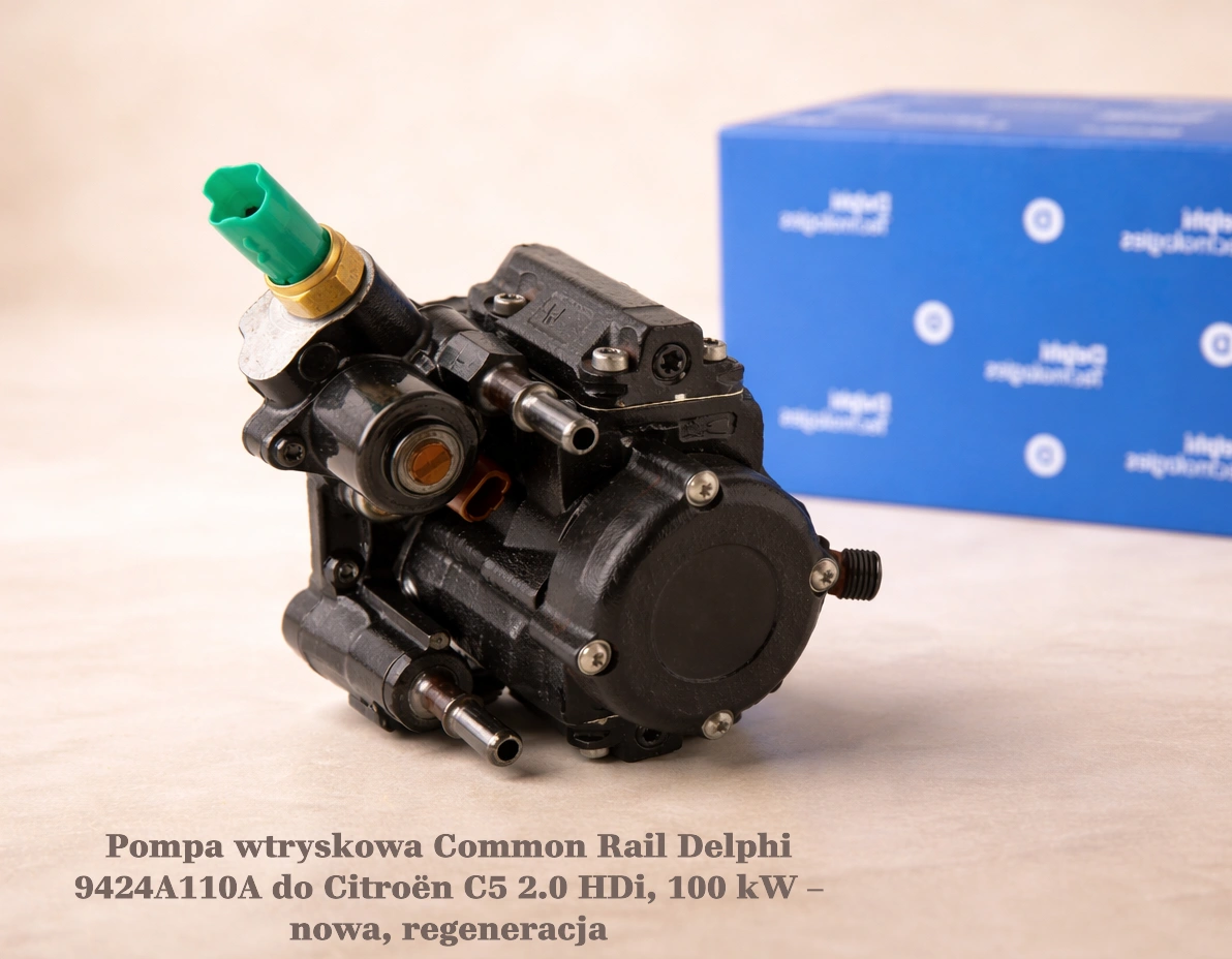 Pompa wtryskowa Common Rail Delphi 9424A110A do Citroën C5 2.0 HDi, 100 kW – nowa, regeneracja