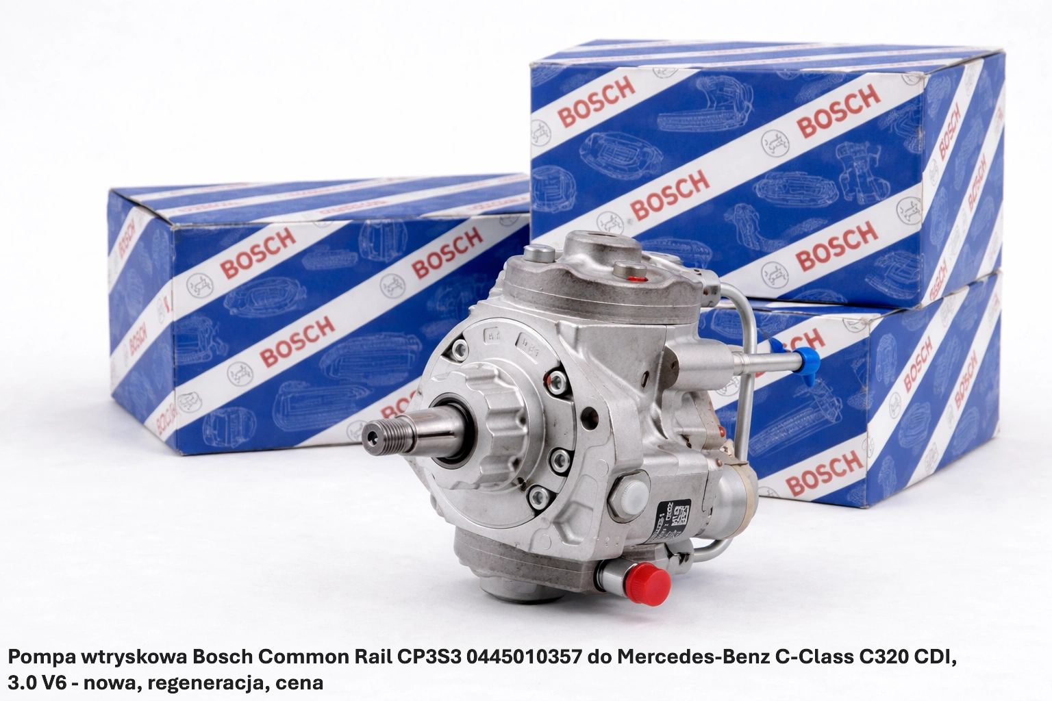 Pompa wtryskowa Bosch Common Rail CP3S3 0445010357 do Mercedes-Benz C-Class C320 CDI, 3.0 V6 - nowa, regeneracja, cena