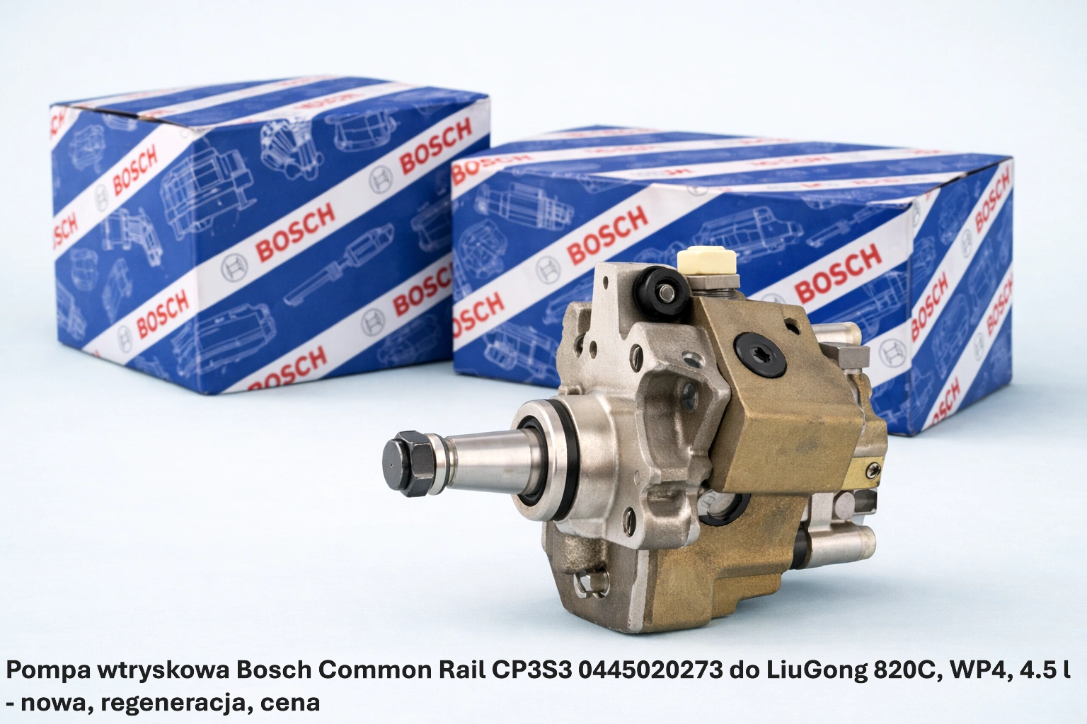 Pompa wtryskowa Bosch Common Rail CP3S3 0445020273 do LiuGong 820C, WP4, 4.5 l Pompa wtryskowa Bosch Common Rail CP3S3 0445020273 do LiuGong 820C, WP4, 4.5 l - nowa, regeneracja, cena