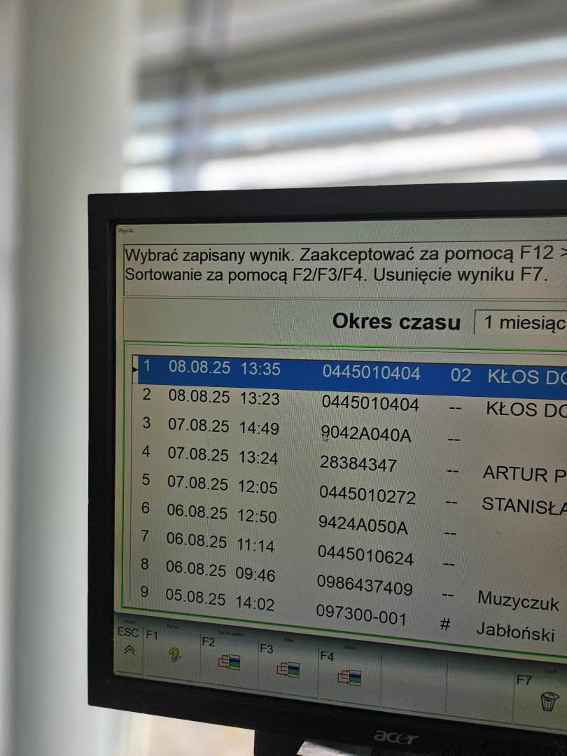 badanie diagnostyczne na komputerze