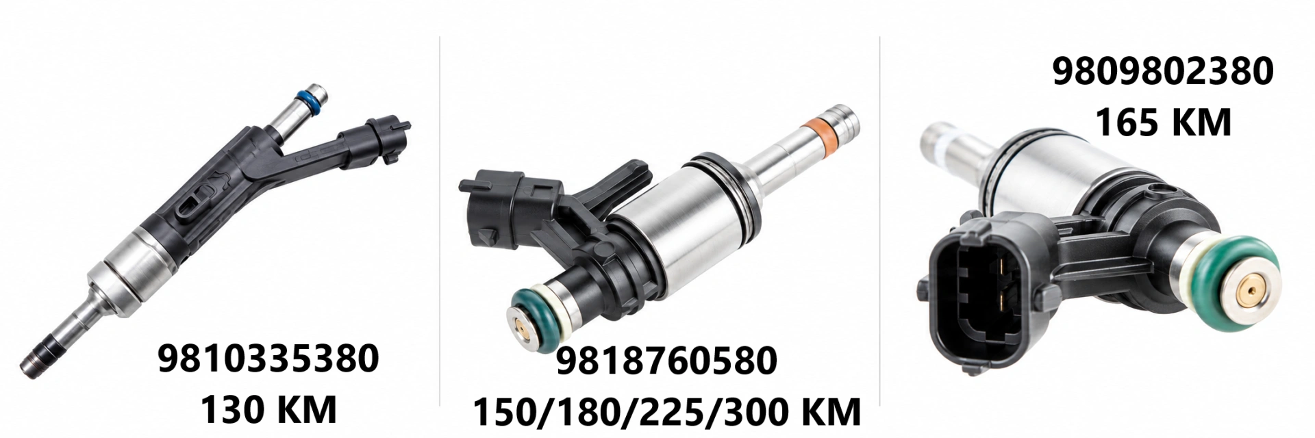 Wtryskiwacze Peugeota 3008 drugiej generacji z oznaczeniami OE.