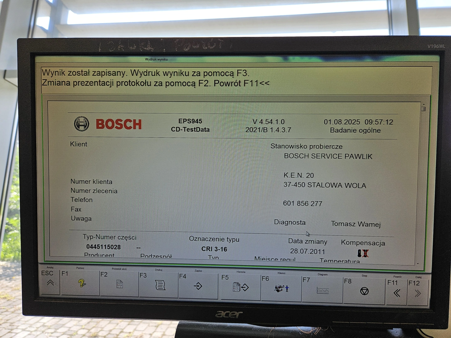 komputer diagnostyczny komputer diagnostyczy do regeneracji wtryskiwacz