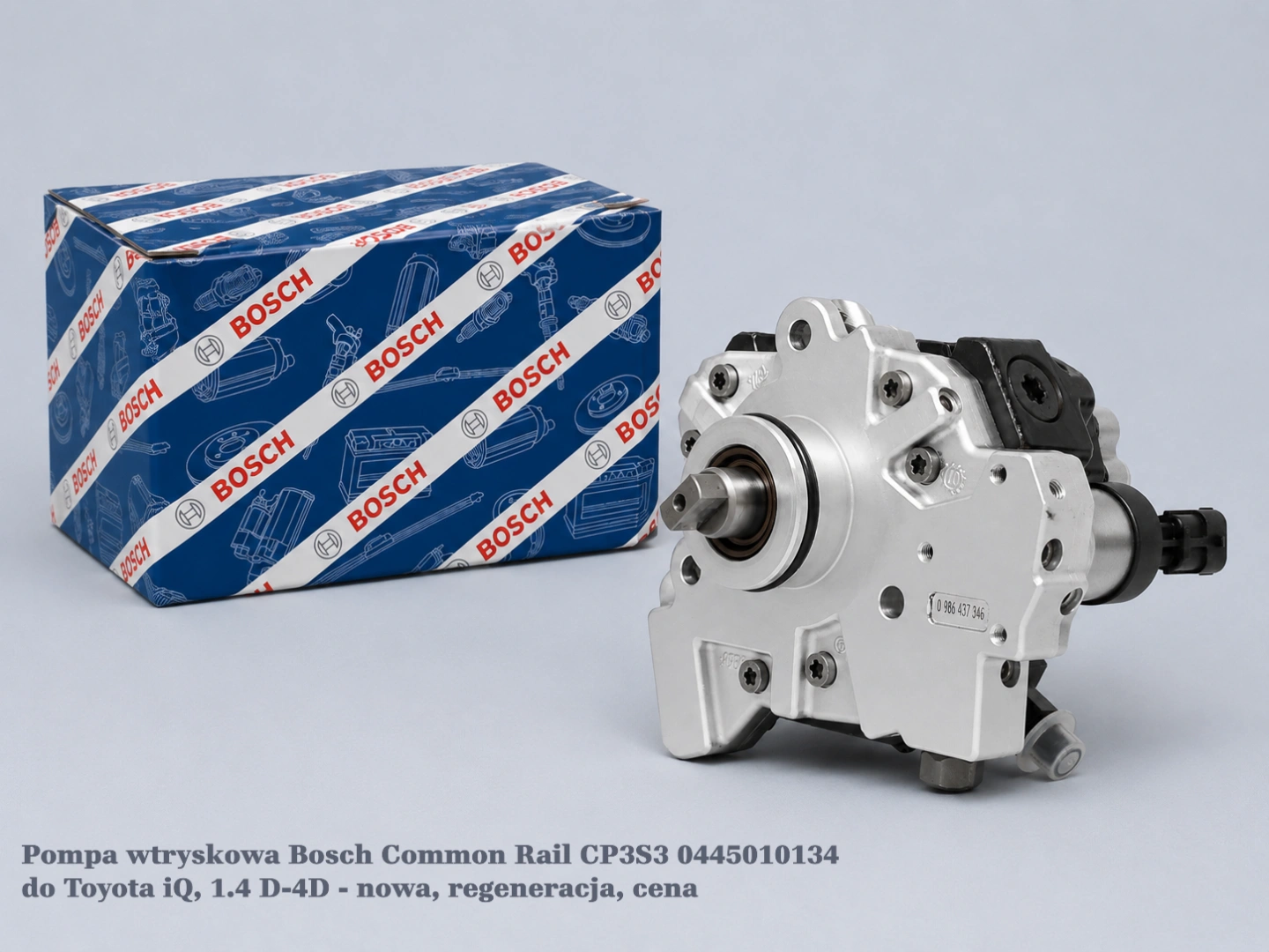 Pompa wtryskowa Bosch Common Rail CP3S3 0445010134 do Toyota iQ, 1.4 D-4D