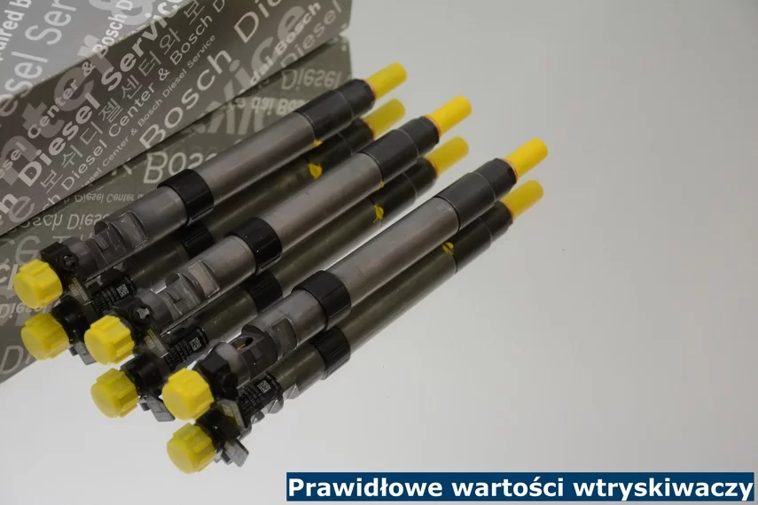 Prawidłowe wartości wtryskiwaczy