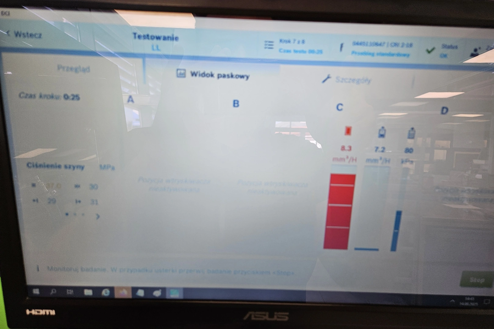 test przelewowy wtryskiwacza Common Rail