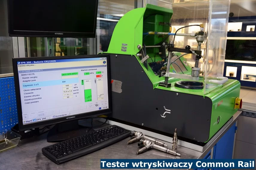 Przykładowy tester wtryskiwaczy CR marki Bosch