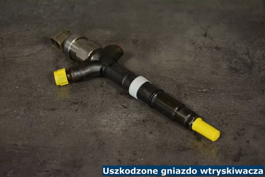 Uszkodzone gniazdo wtryskiwacza