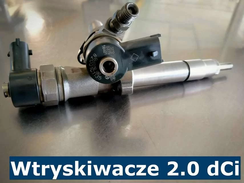 Wtryskiwacze 2.0 dCi Wtryskiwacze Common Rail stosowane w silniku 2.0 dCi