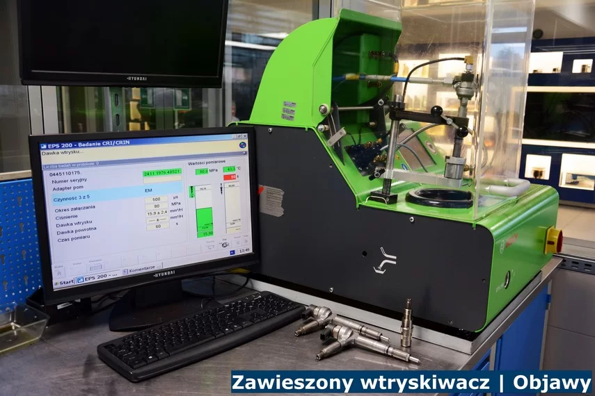 Zawieszony wtryskiwacz | Objawy