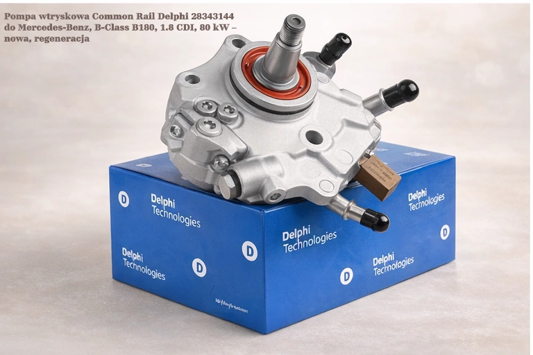 Pompa wtryskowa Common Rail Delphi 28343144 do Mercedes-Benz, B-Class B180, 1.8 CDI, 80 kW – nowa, regeneracja