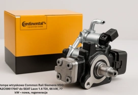 Pompa wtryskowa Common Rail Siemens VDO A2C59517047 do SEAT Leon 1.6 TDI, 66 kW, 77 kW – nowa, regeneracja