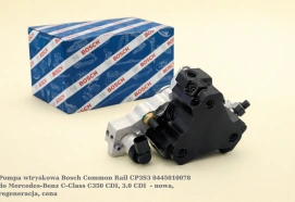 Pompa wtryskowa Bosch Common Rail CP3S3 0445010078 do Mercedes-Benz C-Class C350 CDI, 3.0 CDI - nowa, regeneracja, cena