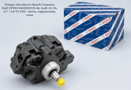 Pompa wtryskowa Bosch Common Rail CP3S3 0445010125 do Audi A6 C6, 2.7 / 3.0 V6 TDI - nowa, regeneracja, cena