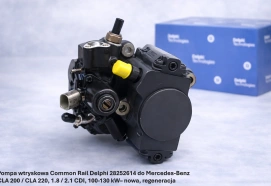 Pompa wtryskowa Common Rail Delphi 28252614 do Mercedes-Benz CLA 200 / CLA 220, 100-130 kW– nowa, regeneracja