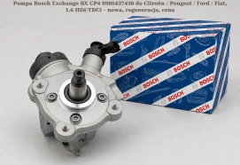 Pompa Bosch Exchange BX CP4 0986437430 do Citroën / Peugeot / Ford / Fiat, 1.6 HDi/TDCi – nowa, regeneracja, cena