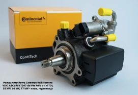 Pompa wtryskowa Common Rail Siemens VDO A2C59517047 do VW Polo V 1.6 TDI, 55 kW, 66 kW, 77 kW – nowa, regeneracja