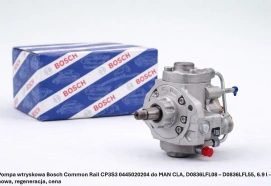 Pompa wtryskowa Bosch Common Rail CP3S3 0445020204 do MAN CLA, D0836LFL08 – D0836LFL55, 6.9 l - nowa, regeneracja, cena