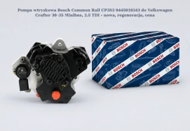 Pompa wtryskowa Bosch Common Rail CP3S3 0445010343 do Volkswagen Crafter 30–35 Minibus, 2.5 TDI - nowa, regeneracja, cena