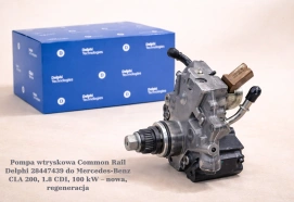 Pompa wtryskowa Common Rail Delphi 28447439 do Mercedes-Benz CLA 200, 1.8 CDI, 100 kW– nowa, regeneracja