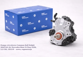Pompa wtryskowa Common Rail Delphi 28447441 do Mercedes-Benz S-Class S250, 2.2 CDI, 150 kW – nowa, regeneracja