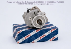 Pompa wtryskowa Bosch Common Rail CP3HS3 0445020110 do PAZ 3206, YaMZ-53443 / 53423 - nowa, regeneracja, cena