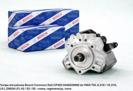 Pompa wtryskowa Bosch Common Rail CP3S3 0445020060 do MAN TGL 8.210 / 10.210, 4.6 l, D0834 LFL 42 / 52 / 55 - nowa, regeneracja, cena
