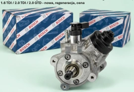 Pompa Bosch Exchange BX CP4 0986437450 do Audi / Volkswagen / Seat / Skoda, 1.6 TDI / 2.0 TDI / 2.0 GTD - nowa, regeneracja, cena