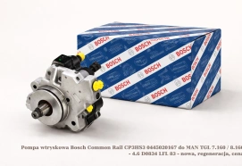 Pompa wtryskowa Bosch Common Rail CP3HS3 0445020167 do MAN TGL 7.160 / 8.160 - 4.6 D0834 LFL 83 - nowa, regeneracja, cena