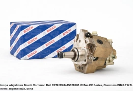 Pompa wtryskowa Bosch Common Rail CP3HS3 0445020263 IC Bus CE Series, Cummins ISB 6.7 6.7L - nowa, regeneracja, cena