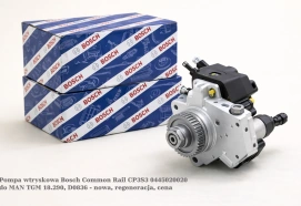Pompa wtryskowa Bosch Common Rail CP3S3 0445020020 do MAN TGM 18.290, D0836 - nowa, regeneracja, cena