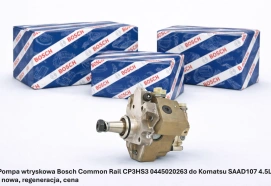 Pompa wtryskowa Bosch Common Rail CP3HS3 0445020263 do Komatsu SAAD107 4.5L - nowa, regeneracja, cena