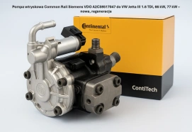 Pompa wtryskowa Common Rail Siemens VDO A2C59517047 do VW Jetta III 1.6 TDI, 66 kW, 77 kW – nowa, regeneracja