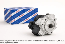Pompa wtryskowa Bosch Common Rail CP3S3 0445020208 do TEMSA Diamond 13, 14, 10.5 l - nowa, regeneracja, cena