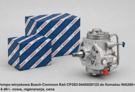 Pompa wtryskowa Bosch Common Rail CP3S3 0445020122 do Komatsu WA200-6 - 4.46 l - nowa, regeneracja, cena