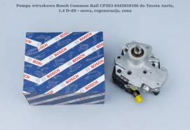 Pompa wtryskowa Bosch Common Rail CP3S3 0445010106 do Toyota Auris, 1.4 D-4D - nowa, regeneracja, cena