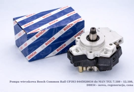 Pompa wtryskowa Bosch Common Rail CP3S3 0445020034 do MAN TGL 7.180 - 12.180, D0834 - nowa, regeneracja, cena