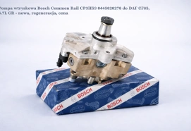 Pompa wtryskowa Bosch Common Rail CP3HS3 0445020278 do DAF CF65, 6.7L GR - nowa, regeneracja, cena