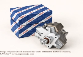 Pompa wtryskowa Bosch Common Rail CP3S3 0445020175 do IVECO Urbanway, 6.7 Tector 7 - nowa, regeneracja, cena