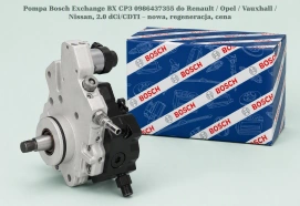 Pompa Bosch Exchange BX CP3 0986437355 do Renault / Opel / Vauxhall / Nissan, 2.0 dCi/CDTI – nowa, regeneracja, cena