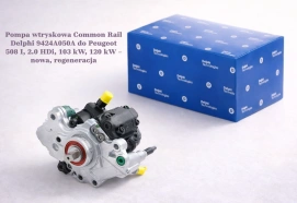 Pompa wtryskowa Common Rail Delphi 9424A050A do Peugeot 508 I, 2.0 HDi, 103 kW, 120 kW – nowa, regeneracja