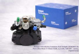 Pompa wtryskowa Common Rail Delphi 28302063 do Mercedes-Benz C-Class C220, 2.2 CDI, 120 kW – nowa, regeneracja